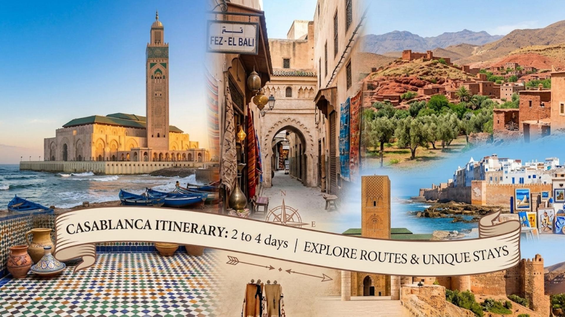 Casablanca Itinerary: 2 to 4 Days with Best Routes & Stays