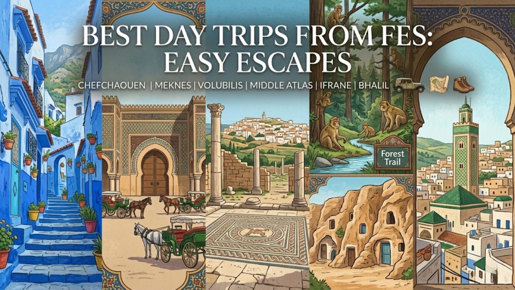 Best Day Trips from Fes: Easy Escapes to Chefchaouen & Beyond