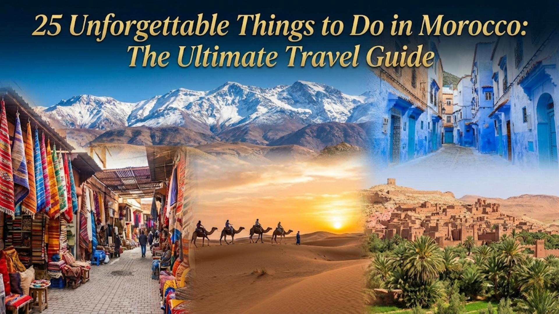 25 Unforgettable Things to Do in Morocco: The Ultimate Travel Guide