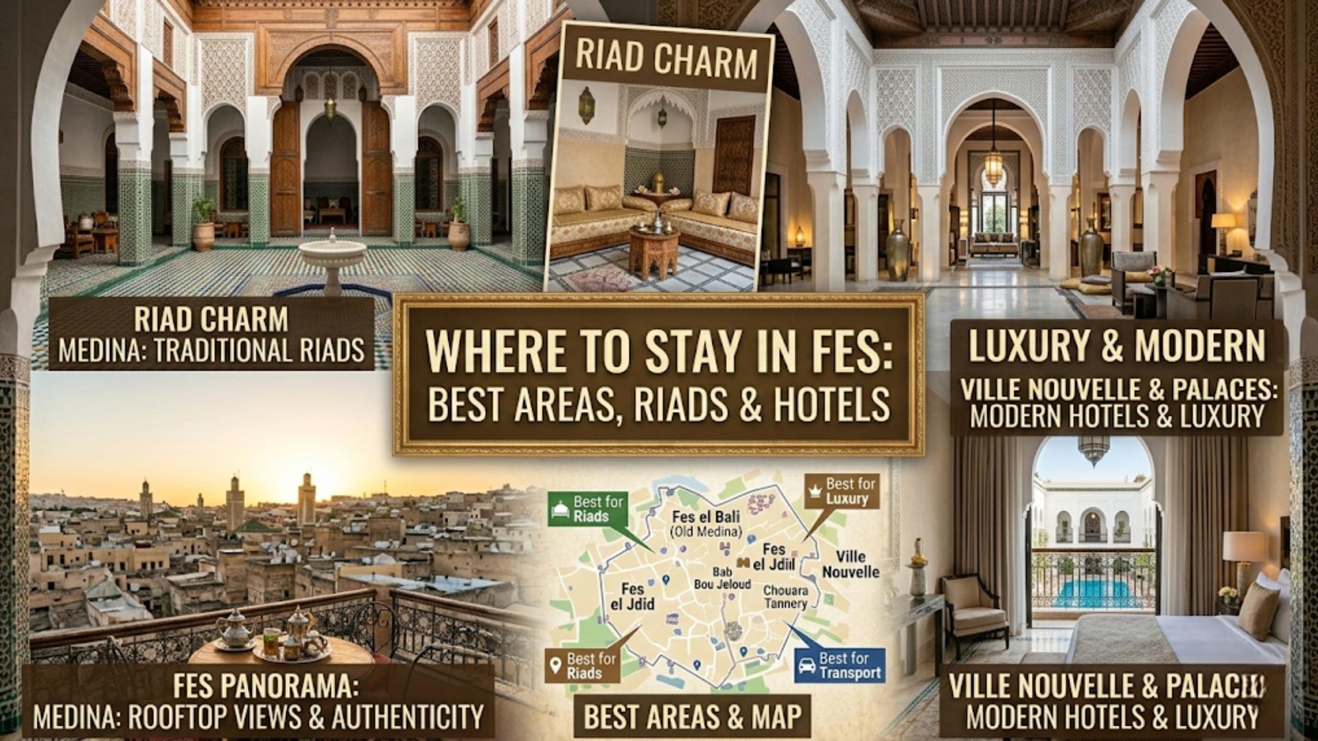 Where to Stay in Fes: Best Areas, Authentic Riads & Modern Hotels